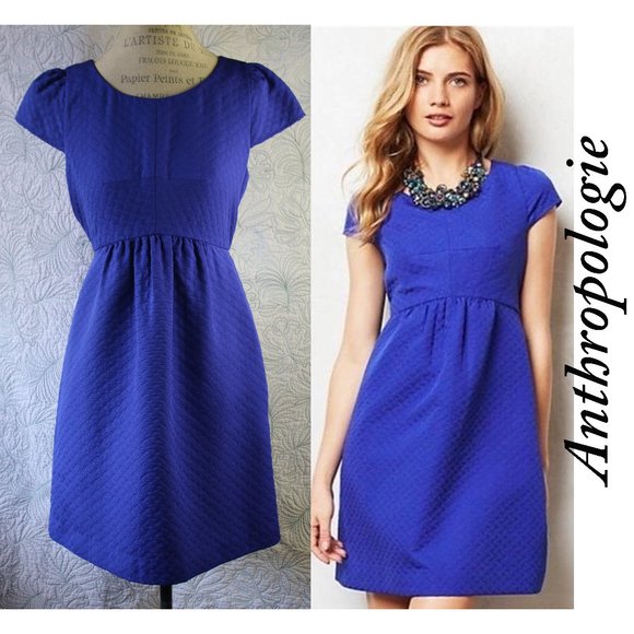Anthropologie Dresses & Skirts - Anthro Hd In Paris Textured Empress Shift Dress 6
